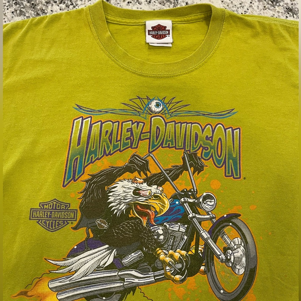 Harley-Davidson Print Maverick T-Shirt Men’s Size 2XL XXL - Green - Picture 3 of 9